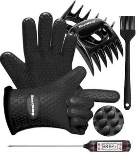 J9-99rb-22al Eastking Smoker Accessories Set-grilling Oven Gloves Bbq Claws Meat Thermomet