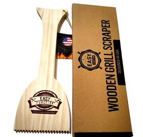 4336496713 Easy Function Bbq Grill Scraper 13.75 Inch L X 5 W 1 H Wooden No Bristles Reusable