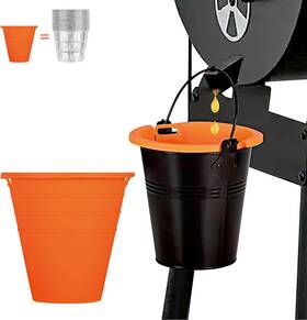 Easyki 313105437498 2pcs Reuasble Silicone Grease Bucket Liners Compatible For Traeger/pit Boss Ect