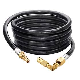 Eazy2hd 704768069360 7ft Rv Quick Connect Propane Hose With Elbow Adapter Fitting