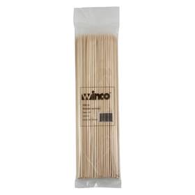 Wsk-10 Ecoquality Bamboo Skewers 100 Pack Disposable Grill Picks 10 Inches Long