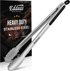 Eddeas 711181562552 Grill Tongs 17 Inch Extra Long Bbq Heat Resistant 600 Degrees Stainless