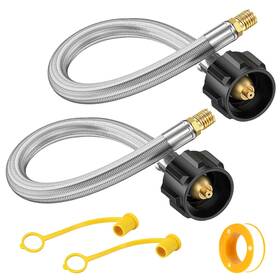 Type1 Eeekitonline 616361643062 2 15 Inch Rv Propane Pigtail Hose Qcc1 To 1/4 Male Npt Connector For Trailer