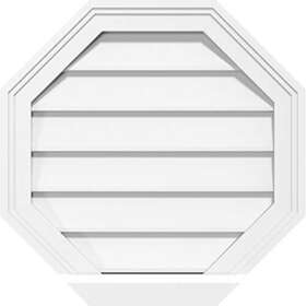 Gvpoc36x3603sn Ekena Millwork 194438241170 Octagonal Surface Mount Pvc Gable Vent 36 Inch W X