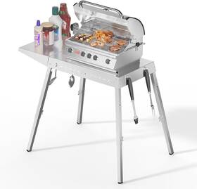 Jzt-24a Electactic Food Grade 304 Stainless Steel Bbq Grill Table Fits Tabletop Griddle Indoor Gri