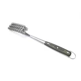 Embers 313056713733 Stainless Steel Grill Brush With Pakkawood Handle