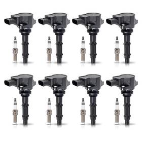 Enaspics615795983 Ena Pack 8 Ignition Coil Uf535 With 95983 Spark Plug 4.7l 5.5l Compatible Wit