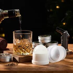 Esepony 313048154131 Wood Whiskey Smoker Kit With No Butane For Making Cocktails Infusing Old Fashio