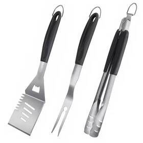 Esepony 705353267994 Stainless Steel Bbq Set With Spatula Fork And Tongs For Grilling Lovers Outdo
