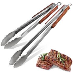 Ls-st1590a Esie Houzie 16 Inch And 12 Tongs For Cookingheavy Duty Stainless Steel Grill Metal