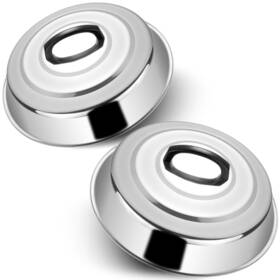 Xike-0061us Ewfen Cheese Melting Dome Set Of 2-12 Inch Round Basting Cover - Stainless Steel