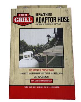 711-0004a Expert Grill Replacement 4ft Adaptor Hose Propane Tanks 20lb To 1lb Regulator