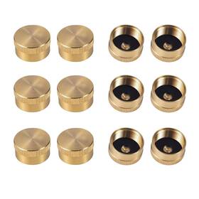 Yld-34 Fachmann 12pcs Solid Brass Refill Propane Bottle Cap Universal For All 1 Lb G