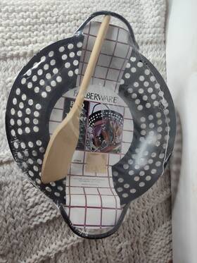 Farberware 024131882373 Bbq Wok Topper With Wood Spatula New