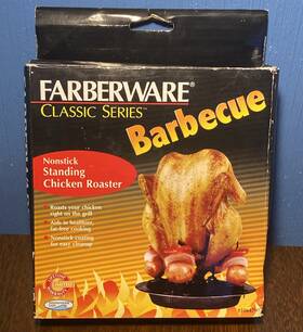 5064795 Farberware Vintage Faberware Classic Series Barbecue - Bbq Chicken Standing Roaster Set Nos