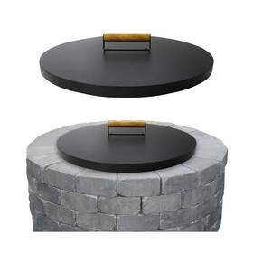 Fab468 Febtech 22 Inch Firepit Lid Round For Inside Up To 20 Gas Fire Pit Outd