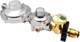 Feikeer 445035185149 Vertical 2 Stage Propane Regulator With Pol And Gauge Two Regulat