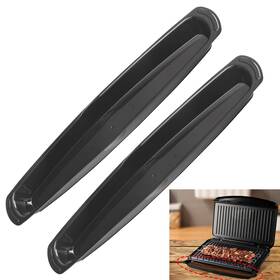 Grfo2-145 Fennoral 2 Pcs 14.5 Inch Grill Oil Grease Catcher Drip Tray Pan For George Foreman