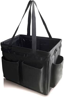 Ffdz-store 735299692581 Multifunctional Storage Toolbox Carry Picnic Organizer Collapsible - Black