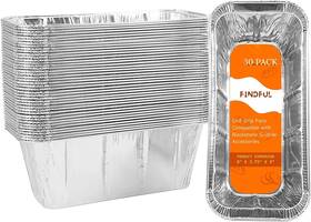 Drippans-100 Findful 445055576507 30-pack Blackstone Griddle Accessories Drip Pan Liners Aluminum Foil Dispos