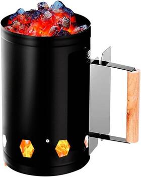 Fire Starter 932721600587 Charcoal Chimney Bbq Grill Lighter Barbecue Grilling