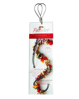 Fire Wire 013156009001 Stainless Steel Flexible Grilling Skewer Set Of 2