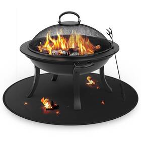Fpm-01 Firewess Fire Pit Mat For Solo Stove Bonfire Round Under Grill Blanket Outdoor Gr