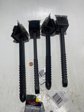 Flame & Glo 430001655235 Lot Of 4 Barbecue Cleaning Brush Durable Grill Cleaner Steel Wire Sponge Shovel