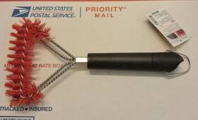 Ue13 Flame Glo 430001893941 Char-broil Double Spiral Nylon Grill Brush Black
