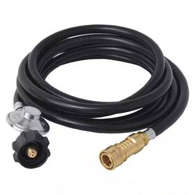 Flame King 313025631648 12 Ft. Lp Regulator Hose With 3/8 Inch Quick Connect For Heater