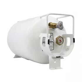 Flame King 445023424489 30 Lb. Horizontal Propane Tank Refillable Cylinder With Opd Valve And Gauge