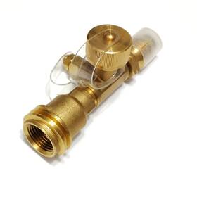 Flame King 617748737251 Brass 4 Port Propane Tee Adapter Converter Parts For Motorhomes Tank Rv Camping