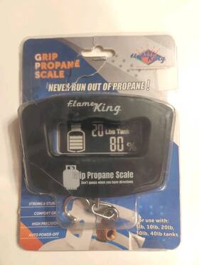 Gauge5 Flame King 850015730719 New Grip Propane Tank Scale Bbq/heater 10 15 20 25 30lbs Freon