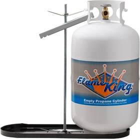 Flame King 899003000885 Dual Rv Propane Tank Cylinder Rack For Rvs And Trailers 30lb
