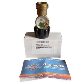 B005n3lt50 Flame King Propane Tank Gauge With Leak Detector Luminous Glow Dark Dial For 5-40lb Qcc1