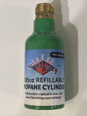 Fk3.85lp Flame King 1/4 Lb Refillable Camping Propane Tank Cylinder Bottle Ships Empty 3.85oz