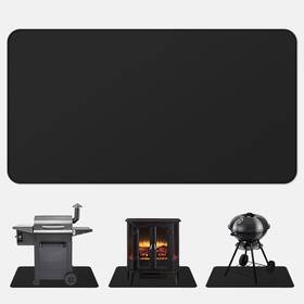 Ugm-01 Flasld Fireproof Fireplace Mat Hearth Rug 24 42inch Fire Resistent Gas Grill Splatt