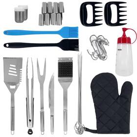 Plg001 Flonsa 39pcs Stainless Steel Bbq Grill Accessories Set For Him Men Dad Apron Style