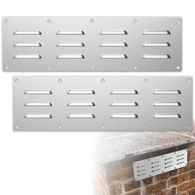 M48802 Foroiron Stainless Steel Grill Vent Cover - 2 Pack For Fire Pits Outdoor Kitchens
