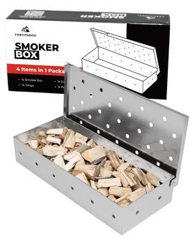 Fortitude21 060998320110 Best Smoke Box Father Day Smoker Kit Gift Gas Grilling Bbq Pellet