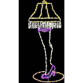 Ffchled052-leg0-mtl Fraser Hill Farm 52 Inch H X 21 W Leg Lamp Led Lights Large Outdoor Christmas Decoration Ffch