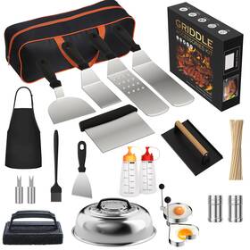 Ga001-120-zc Furnhome 120 Pcs Griddle Accessories Kit For Blackstone - Perfect Flat Top Grill Acces