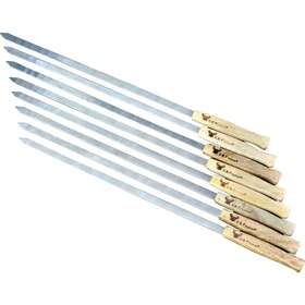 G & F Products 445029490495 17 In Long Large Stainless Steel Brazilian-style Bbq Bag 3/8 W Blade Set Of 8