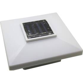 Pl251 Garden Sunlight Solar Post Cap Deck Light 4x4 White Low Profile 4 Smd Leds 2 Pack