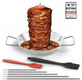 Garderie 199284860124 Premium Smoker Skewers Trompo Roast Bbq Shawarma Spikes For Grilling Para Tac