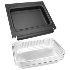 Garnetin 701631786546 Grease Catcher With 10 Pack Aluminum Cup Liners For Weber Spirit/spiri
