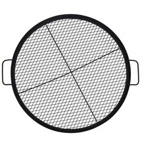163clg2i Garvee Hdtpho 36 Inch Round Cooking Grate For Fire Pit Cross-marks Campfire Grill With
