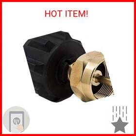 50180 Gas Propane Tank Refill Adapter For 1lb And 20lb Tanks Black