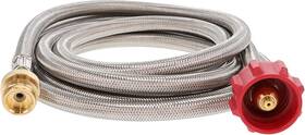 Gas One 810002702235 Gasone 1lb To 20lb Propane Tank Adapter 10ft Steel Braided Hose With Brass F