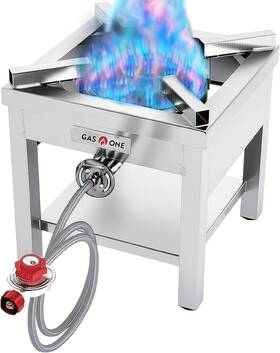 B-5308s Gas One Gasone Stainless Steel Propane Burner Cooker With Regulator Braided